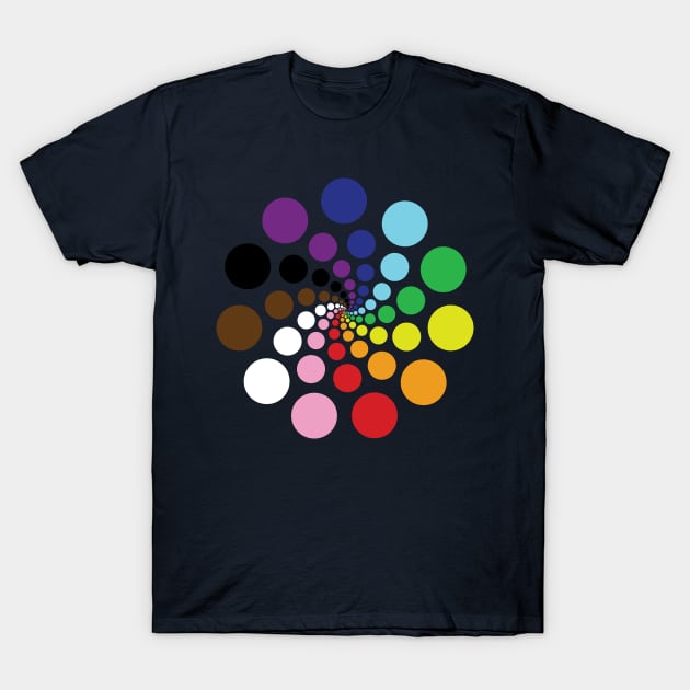 Rainbow dots T-Shirt by AliciaZwart